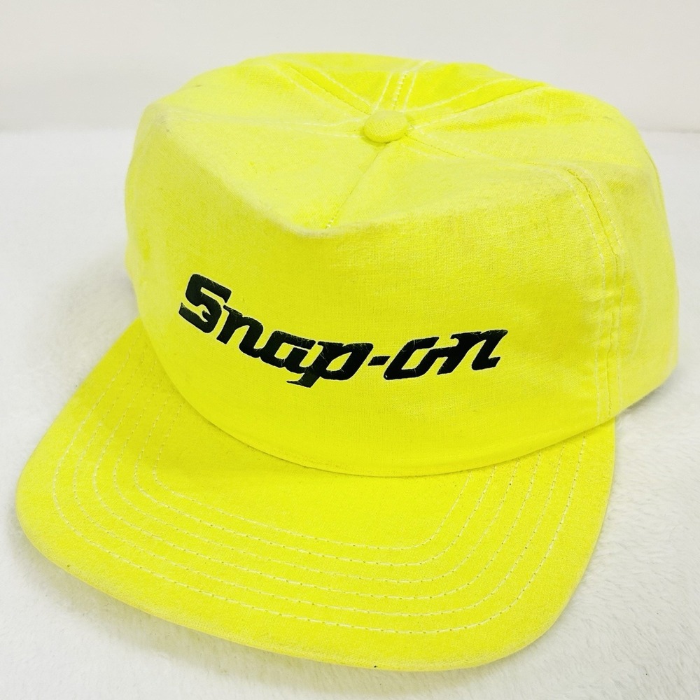 New Era Snap-On Vintage USA Trucker Hat Cap Adjustable Snapback M/L Green